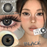 2pcs Polaris Red Contact Lenses for Eyes Natural Colorful Softlens Women Makeup Eye Contacts Yearly Brown Gray Lenses