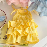 Pet Supplies Cute Pet Love Strap Cake Skirt Soft Breathable Pet Summer Clothes Thin Design Dog Vest Spring/Summer