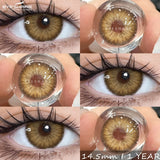 1Pair Natural Colored Contact Lenses Gray Beauty Pupils Brown Lens Fashion Blue Contacts Yearly Green Eye Color Lenses