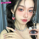 Popxstar NEW Color Contact Lenses for Eyes Cosmetics Blue Contact Lenses Brown High Quality Natural Contact Lenses Gray  Lenses