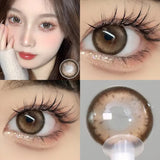 Popxstar 1 Pair Beauty 10 Colors Contact Lenses for Eyes Natural Pupil Color Lens Eyes for Myopia Free Shipping Half A Year Use