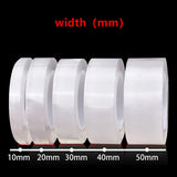 Popxstar 1/3/5m Nano Tape Double-Sided Adhesive Tape Traceless Waterproof Tape For Bathroom Kitchen Sink Tap Gel Sticker