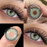 Popxstar  2pcs Natural Color Contact Lenses for Eyes Gray Pupils Lens Blue Lenses Beautiful Pupil Yearly Makeup Green Eye Lenses