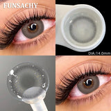 Popxstar  1pair METATRON Color Contact Lenses for Eyes Brown Eye Contacts Gray Pupils Yearly Use Women Cosmetics Color Eye Lens
