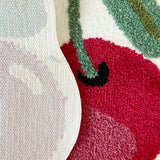 popxstar Pink Cherry Super Soft Handmade Tufting Rug Kid Room Decoration Salon Thick Pile Rug Irregular Carpet For Living Room Home Decor