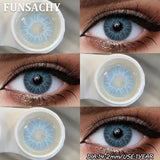 1 Pair Natural Eyes Color Contact Lenses for Eyes Brown Gray Beauty Pupils Blue Contacts Lens Yearly Cosmetic Lens