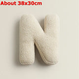 Popxstar  Ins 26 English Letters Plush Throw Pillow Soft Stuffed Kids Toys Dolls Sofa Cushion Room Decor Shooting Props for Children Gifts