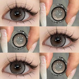 1 Pair Color Contact Lenses For Eyes with Prescription Natural Gray Myopia Beautiful Pupil Soft Natural Accessories