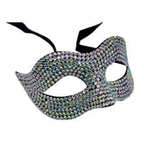Shiny Acrylic Crystal Half Face Mask Luxury Design Full Jewelry Design Masquerade Mask Sexy Rhinestone Manual Masquerade