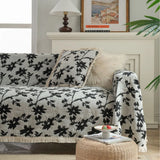 Multifunction Soft Sofa Towel Anti Cat Scratch Jacquard Thick Colored Flower Thick Sofa Cover for Living Room Sofa Blanket