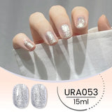 popxstar UR SUGAR 15ml Jelly Milky White Translucent Color Gel Polish Semi Permanent UV Gel Nail Art Soak Off Gel Varnish Latest Fashion