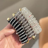 Popxstar 1/3Pcs Fashion Ponytail Elastic Hair Bands for Women Telephone Wire Hair Ties Scrunchies Hairbands Girls Hair Accessories