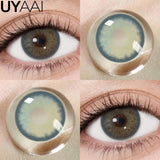 Popxstar NEW Choco Series Colored Contact Lenses Cosmetic Black Lenses Gray Contacts Lenses Women Makeup Colored Pupils Blue lenses