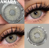 Popxstar  1 Pair Black Color Contact Lenses for Eyes 14.5mm Fashion Contact Lenses Brown Natural Contact Lenses Gray Soft Lens