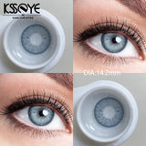 Popxstar  2Pcs Best Selling Contacts Colored Lenses Myopia Degree -0.00 to -8.00 Blue Green Grey Series Soft Lens EyeBeauty Pupil