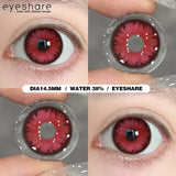Popxstar Anime Red Cosplay Colored Contact Lenses for Eyes 2Pcs Colored Contact Lenses Yearly Halloween Lens Purple Eye Lenses