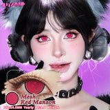 Cosplay Contact lenses White Lenses Halloween Cosmetics Cosplay Red Lenses Colored Contact Lenses 14.5mm Big Eyes Contacts