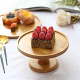 Bread Stand Glass Cover Wooden Cake Stand Vintage Household High Foot Cake Plate Transparent with Lid Butter Box Snacks Storage