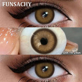 1 Pair Colored Pupils for Eyes Gray Eye Contacts Brown Natural Soft Lenses Beauty Pupils Women Makeup Yearly Cosmetics
