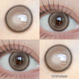 Popxstar  1 PAIR Big Brown Contact Lenses for Makeup Eyes Big Black Lenses Myopia Color Contact Lenses Belleza Pupils Grey Lenses