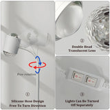 Popxstar Sunset Light Projection Light Double-Sided LED Floor Light DIY Halo Sunset Light Used in Bars Living Rooms bedrooms Restaurants