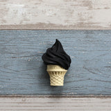 Popxstar Simulation Ice Cream Refrigerator Stickers Fruit Flavor Cone Refrigerator Decoration Photo Wall Resin Gift Children's Toys
