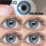Popxstar  1Pair Soft Contact Lenses Green Lenses Blue Eye Degree Myopia Degree Prescription -0.00 to -8.00 Grey Beautiful Pupil
