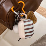 Popxstar  Korea Stripe Earphone Case For Airpods 1 2 3 4 Cover For Airpods Pro 2 2nd Headphone Accessories INS Cute Soft Protection Funda