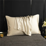 Popxstar Natural Mulberry Silk Pillow Cover Solid Color Envelope Pillow Case Bedding Sleeping Pillowcase 40X80 Pillow Case Cover