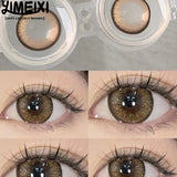 Popxstar  Pair of Black Large Diameter Lenses with Eye Contact Colored Contact Lenses Womens Mens Natural Annual Natural Soft Lenses