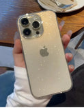 Popxstar Luxury Bling Glitter Clear Phone Case For iPhone 16 15 14 13 12 11 Pro Max X XR XS 7 8 Plus Shockproof Transparent Soft Cover