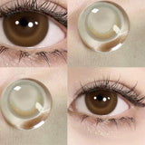 Popxstar 1 Pair Colorcon Korean Lenses Colored Contact Lenses with Degree Myopia Lenses Blue Eye Lenses Green Lenses Natural
