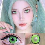 Graded 1pair Color Contact Lenses Anime Halloween Cosplay Softlens 14.5mm 6months