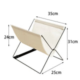 Foldable Bags Storage Racks Multifunctional with Sturdy Metal Frame Storage Basket Open Design Clutter Organizer Home Decor