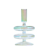Popxstar 1pc Glass Vases Nordic Candlestick Wedding Decoration Christmas Decoration Candle Stick Holder Home Decor Flower Vase