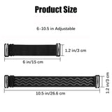 Popxstar Adjustable Wig Band For Holding Wigs Non Slip Wig Band 1-3Pcs Black Adjustable Elastic Band For Wigs Making