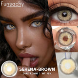 Popxstar  Fashion Color Contact Lenses for Eyes 1 Pair Korean Soft Natural Lenses Gray Pupils Eye Makeup Contacts Blue Brown Lens