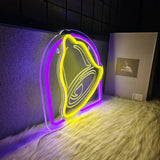 Cartel Led Lamp for Camera 3D Carved Logo Taco By Usb Bell Commercial Neon in Bars Restaurants and Shops. Sign Powered Used Big