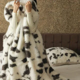 Popxstar Faux Fox Fu Fur Warm Autumn Winter Blanket High End Plush Super Comfortable Blankets for Bed Sofa High-quality Weighted Blanket