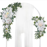 Popxstar Artificial Flower Wedding Arch Door Frieze Decoration Bohemian Large Flower Pendant Wedding Ceremony Christmas Door Floral Decor