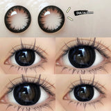 Popxstar  2pcs Yearly Contact Lenses Brown Large Diameter Prescription Myopia Contact Lens Student Animation Lens Beautiful Fast Shipping