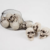 10Pcs Halloween Mini Skeleton Head Table Decor Terrifying Skull Heads Scary Props Halloween Decor Props Skulls Decoration