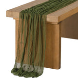 Popxstar Semi-Sheer Gauze Table Runner, Cheesecloth, Wedding Table Path, Tulle Layout, Event Designing Kitchen Dining Decor  