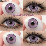 Popxstar 2PCS Color Contact Lenses with Prescription Natural Blue Contact Lens Brown Pupils Beauty Eyes Lenses CrystalOrb Series