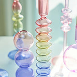 Popxstar Candlestick Holder Glass Candle Holder for Candlestick Dinner Party Wedding Centerpieces Table Decoration Home Decor