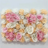 Popxstar Pink Silk Rose Flower Wall Artificial Flower for Wedding Decoration Flower Wall BabyShow Wedding Christmas Home Backdrop Decor