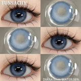 Popxstar  1 Pair Myopia 0~-8.00 Degree Color Contact Lenses for Eyes Natural Lenses with Prescription Diopter Eye Contacts Yearly