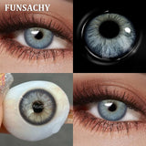 Popxstar  1 Pair Dark Brown Color Contact Lenses for Eyes New Natural Black Lens 14.5mm Big Diameter Eye Contacts Cosmetic Yearly