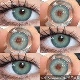 1Pair Natural Colored Contact Lenses Gray Beauty Pupils Brown Lens Fashion Blue Contacts Yearly Green Eye Color Lenses