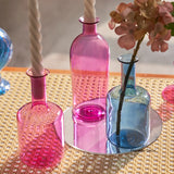 Popxstar Bud Vase Glass Bottle Planter Terrariums Candlestick Holder Glass Vase for Home Decor Hydroponic Indoor Planters Flower Holder